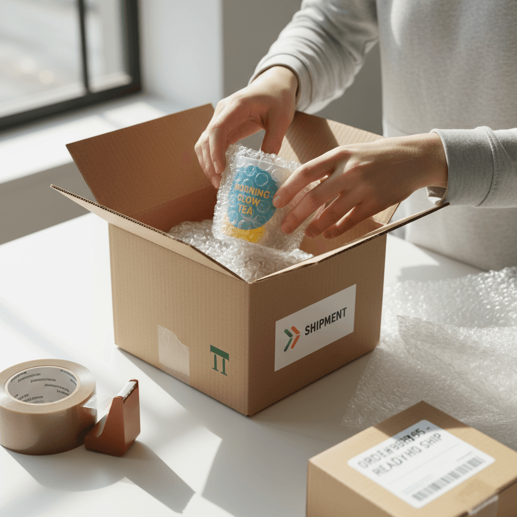 Order packing and e-commerce fulfillment process